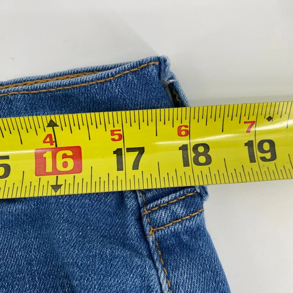 Levi's 505 Regular Fit Straight Leg Jeans Mens 36x34 Medium Wash Blue Denim